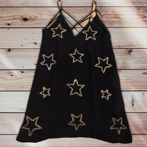 Chaser BEADED STARS STRAPPY MINI DRESS - Picture 5 of 7